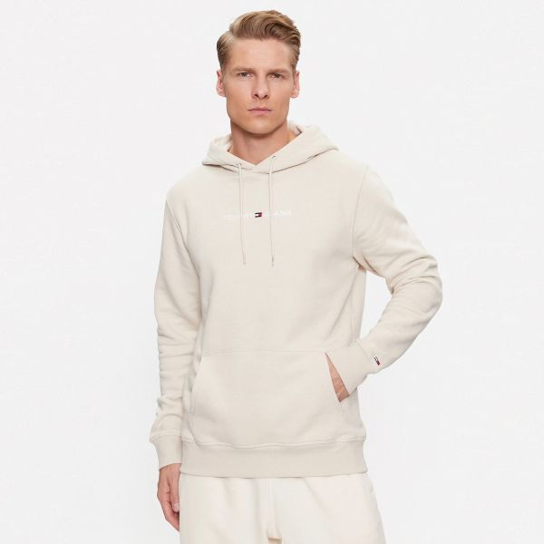 Tommy Jeans Linear Hoodie Off White