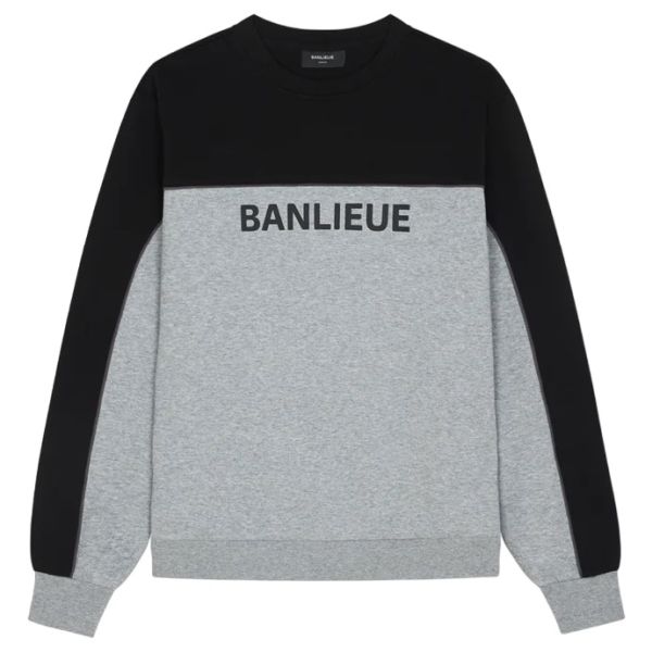 Banlieue 3D Tracktop Sweater Grijs/Zwart