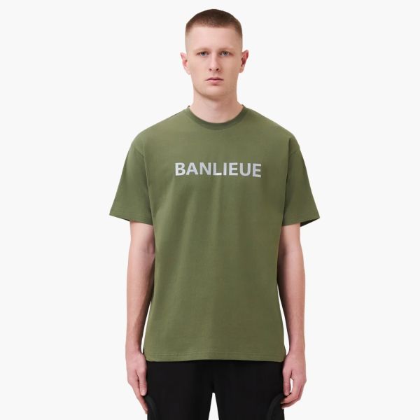 Banlieue Reflective Print T-shirt Groen
