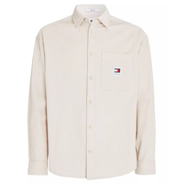 Tommy Jeans Chunky Corduroy Overshirt Off White