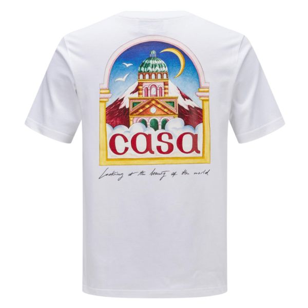 Casablanca Vue De L'Arche T-shirt Wit