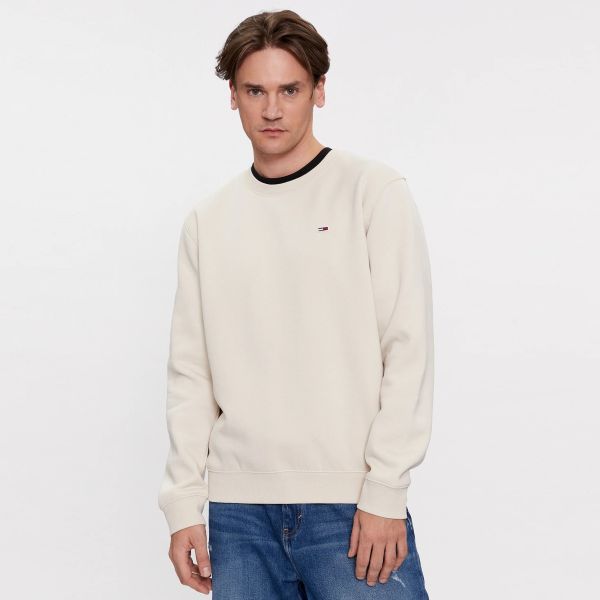Tommy Jeans Regular Sweater Off White