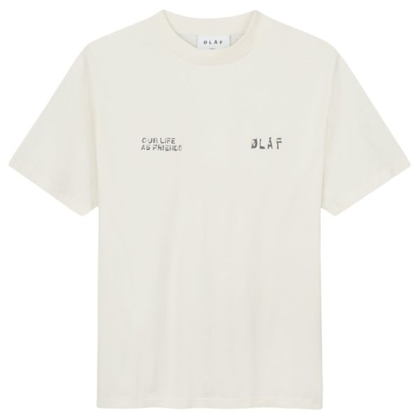 Olaf Dual Logo T-shirt Off White