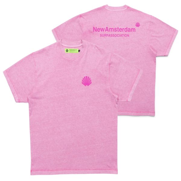 New Amsterdam Surf Association Logo GD T-shirt Roze