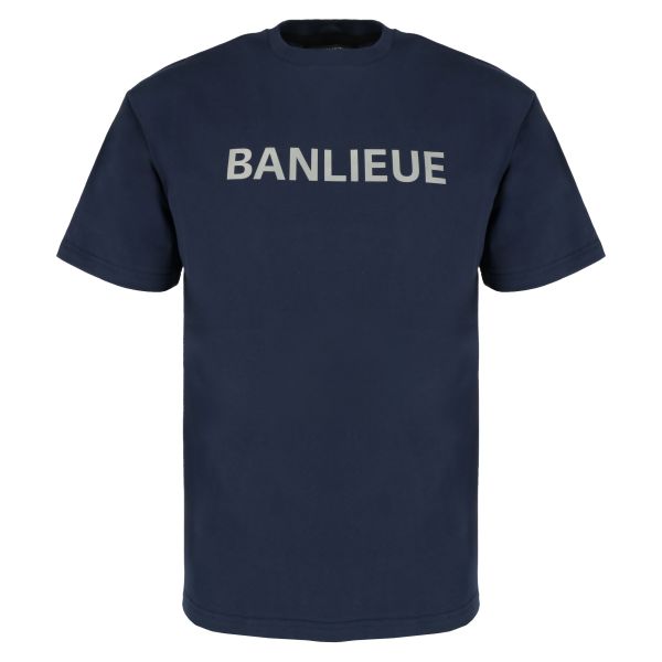 Banlieue Reflective Print T-shirt Navy