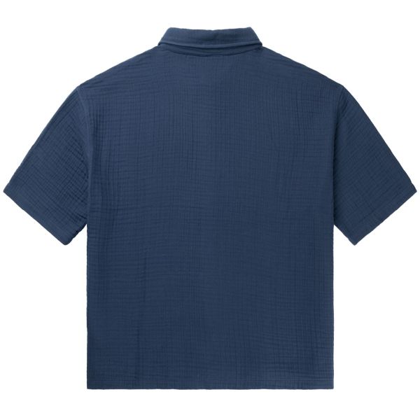 Daily Paper Enzi Seersucker Overhemd Blauw