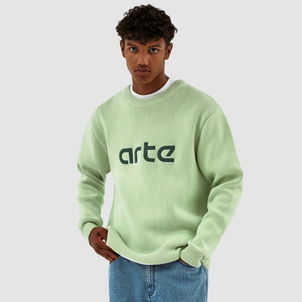 Arte Antwerp Kris Logo Sweater Licht Groen