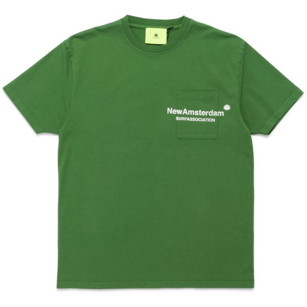 New Amsterdam Surf Association Throw Pocket T-shirt Groen