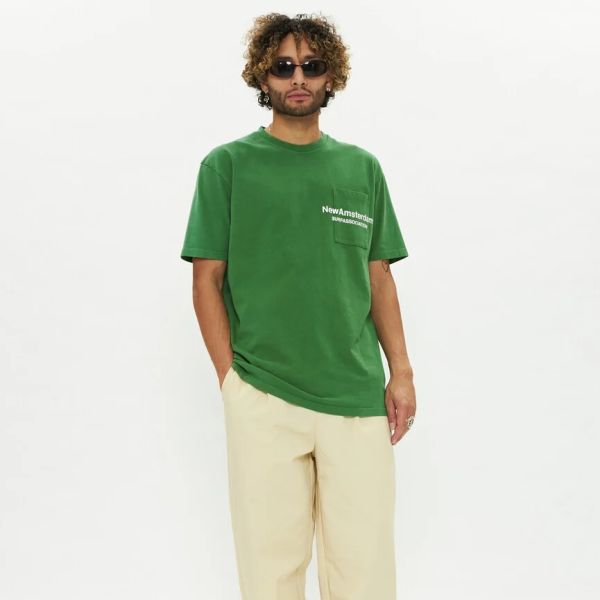 New Amsterdam Surf Association Throw Pocket T-shirt Groen