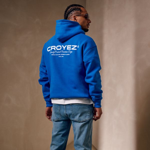 Croyez Family Owned Business Hoodie Blauw