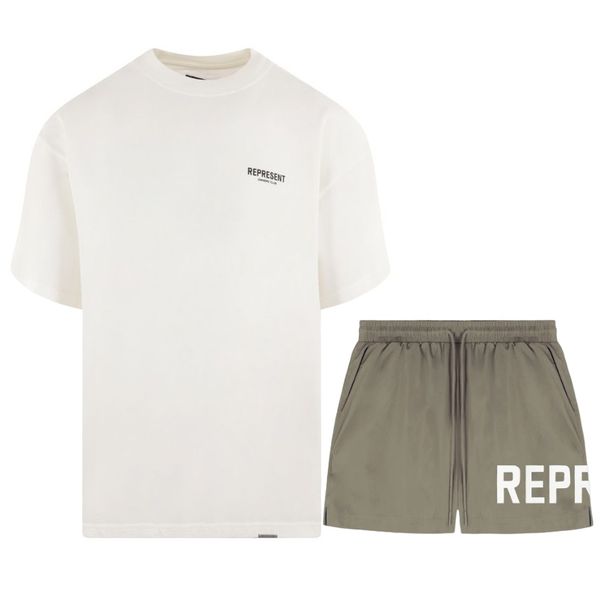 Represent Owners Club Zomerset Wit Khaki