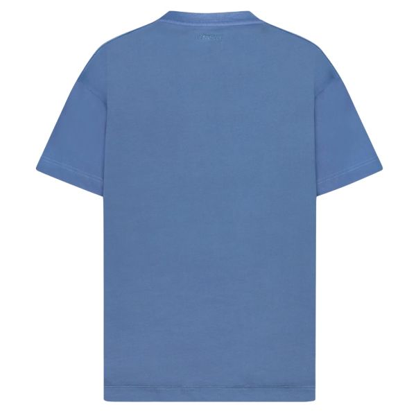 Flâneur Floral Watercolor T-shirt Blauw