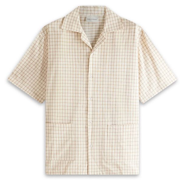 Drôle De Monsieur La Chemise Carreaux Overhemd Beige