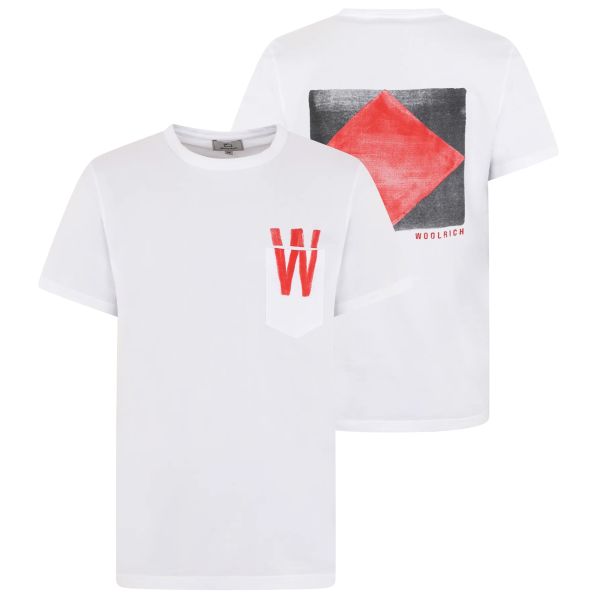 Woolrich Flag T-shirt Wit