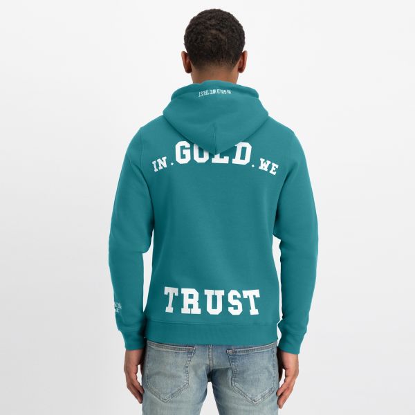 In Gold We Trust The Notorious Hoodie Turquoise