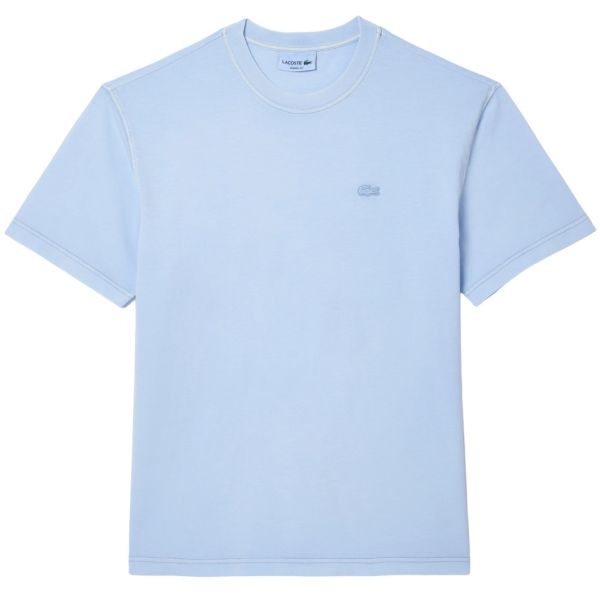 Lacoste Natural Dyed T-shirt Licht Blauw