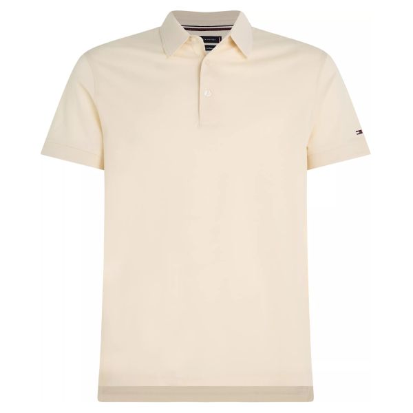 Tommy Hilfiger Mercerized Pique Slim Polo Off White