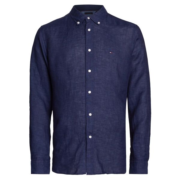 Tommy Hilfiger Pigment Dyed Solid Overhemd Navy