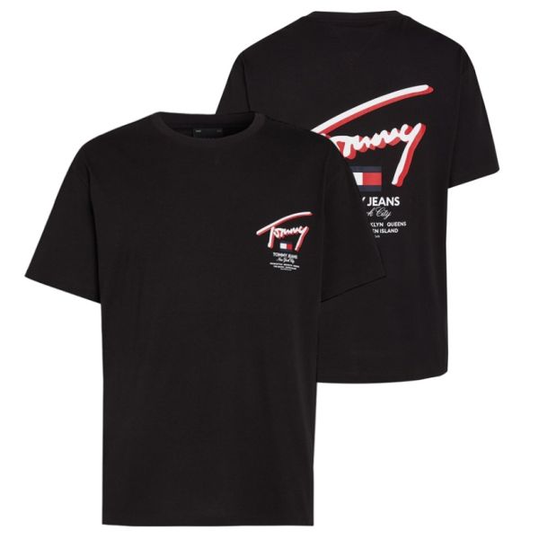 Tommy Jeans 3D Street T-shirt Zwart