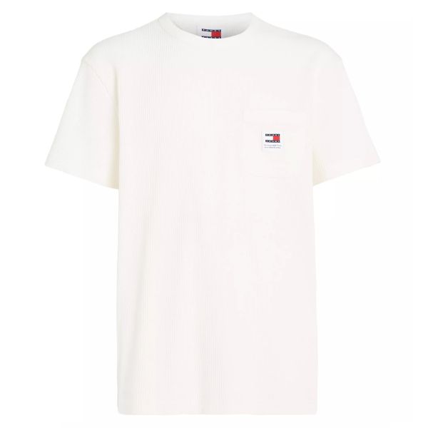 Tommy Jeans Waffle Pocket T-shirt Wit