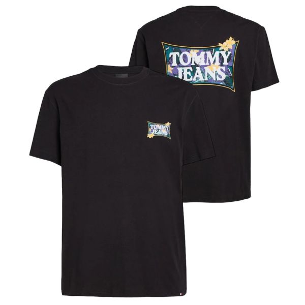 Tommy Jeans Flower Power T-shirt Zwart