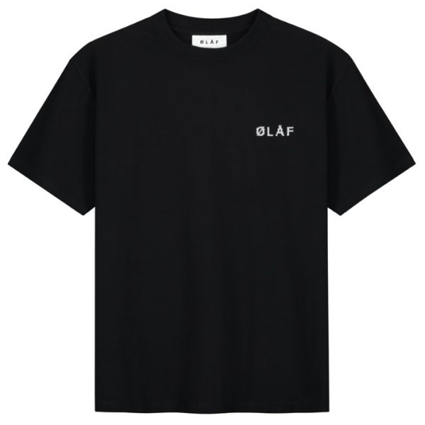 Olaf Cross Stitch T-shirt Zwart