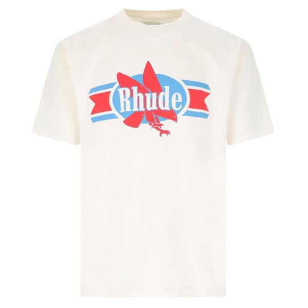 Rhude Chevron Eagle T-shirt Off White