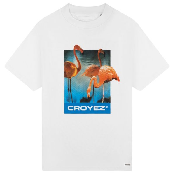 Croyez Flamingo Oasis T-shirt Wit