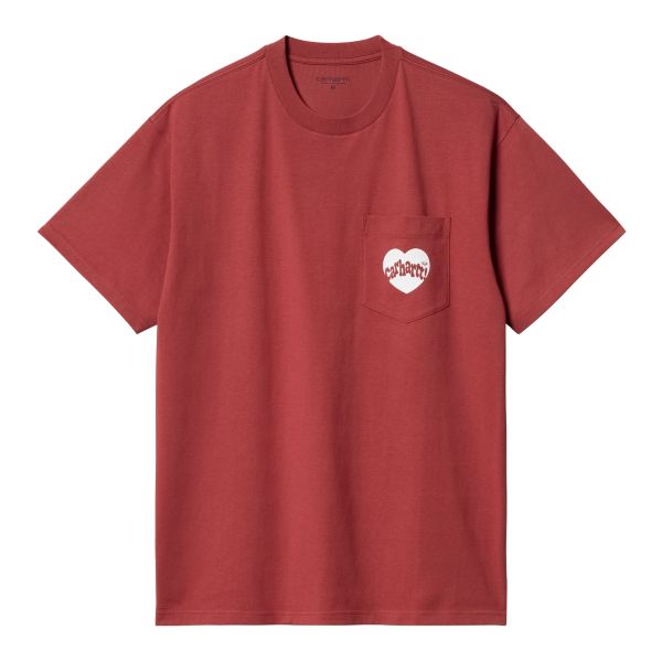 Carhartt Amour Pocket T-shirt Rood
