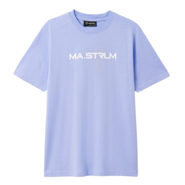 Mastrum Chest Print T-shirt Paars
