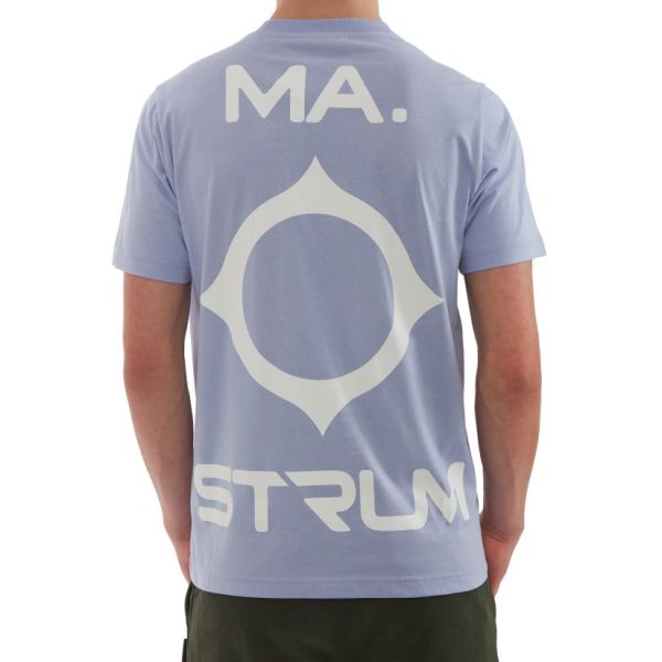 Ma.strum Oversized Back Logo T-shirt Paars