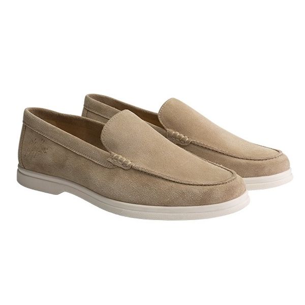 Malelions Low Top Signature Loafers Beige