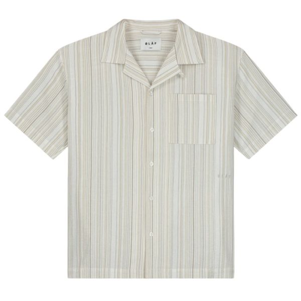 Olaf Stripe Overhemd Bruin/Wit